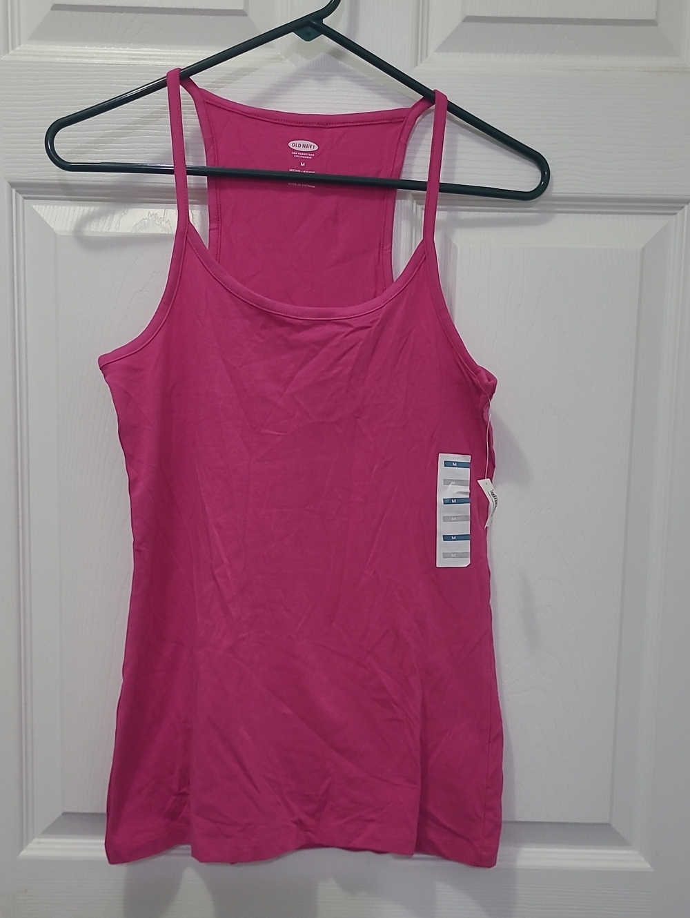 Old Navy Bright Pink Slim Scoop Neck Tank